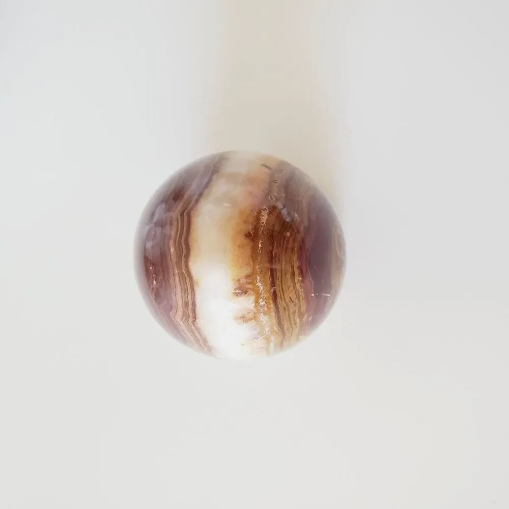 Pakistan Onyx Egg Stone with Vase - 4" Tall - Picture 6 of 12